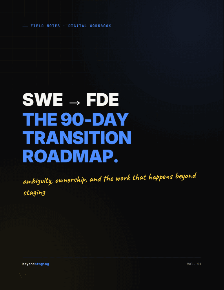 Cover of SWE to FDE: The 90-Day Transition Roadmap